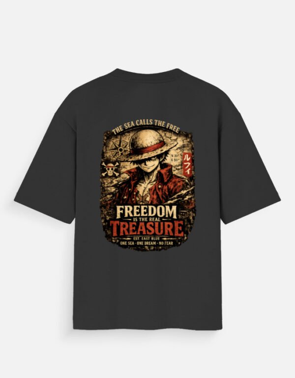 Luffy Freedom Oversized Anime T-Shirt