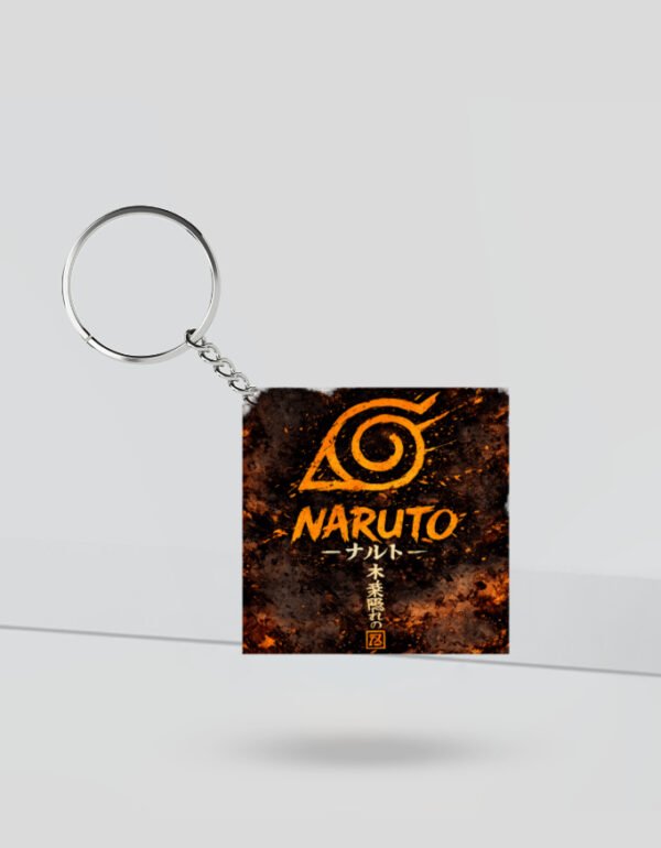 Naruto Uzumaki Acrylic Keychain – Anime Fan Gift, Square Double-Sided Keyring